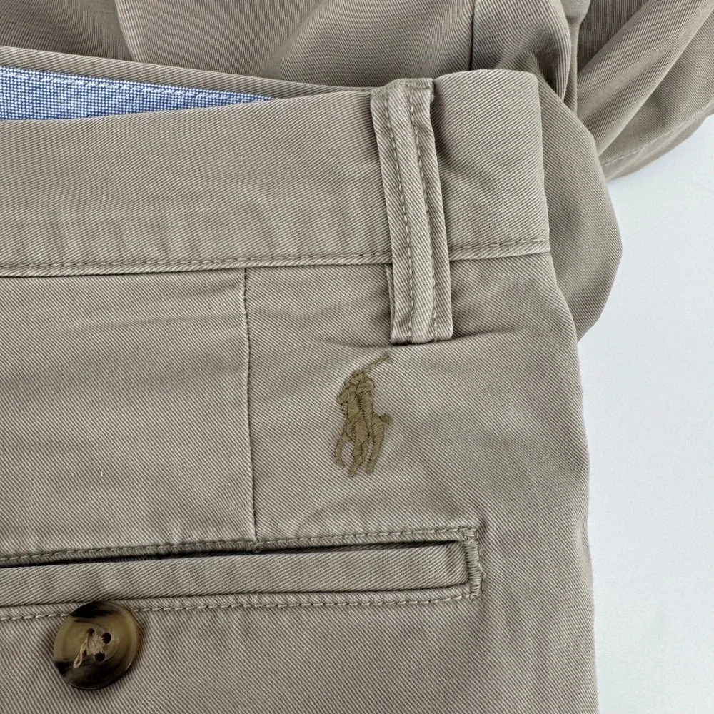 Polo Ralph Lauren Mens Stretch Straight Fit Chino Pants Khaki Tan 32x30